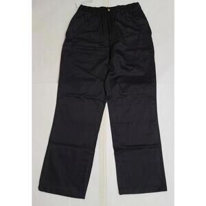 NWT Haband's Ice House Flannel Lined Pants Mens Size 34L Black Insulated Slacks